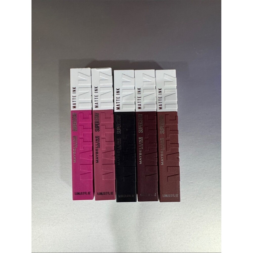 Maybelline Matte Ink Superstay Lipstick - Pink, Mauve, Plum, Wine, Brown Shades